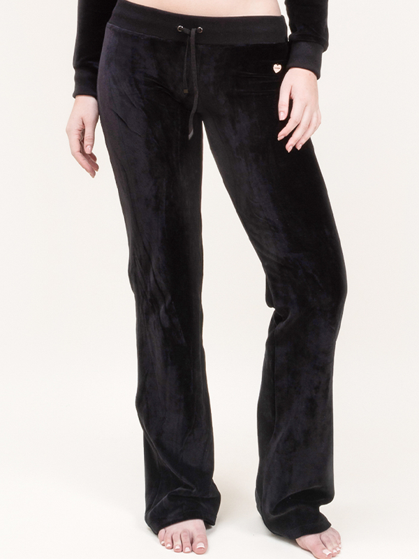 Pantalon jogging velours - noir
