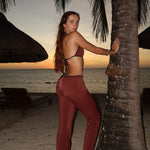 Paola - marron - pantalon