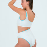 Cefalu - turquoise / Réversible blanc