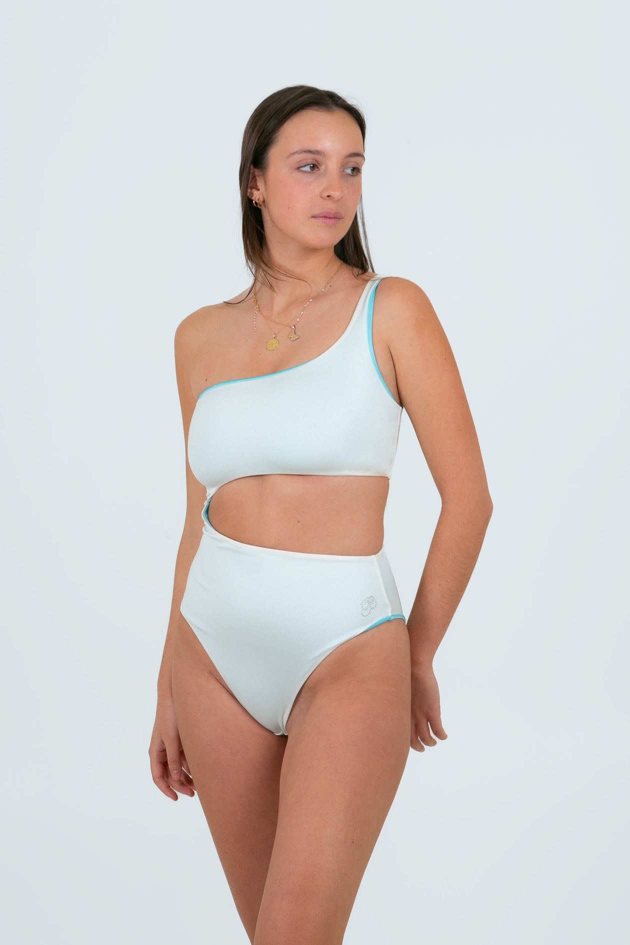 Cefalu - turquoise / Réversible blanc