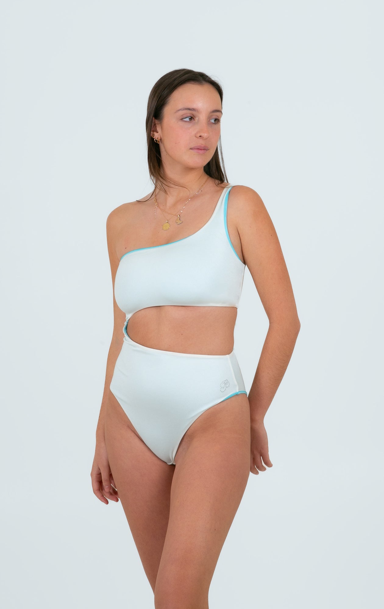 Cefalu - turquoise / Réversible blanc