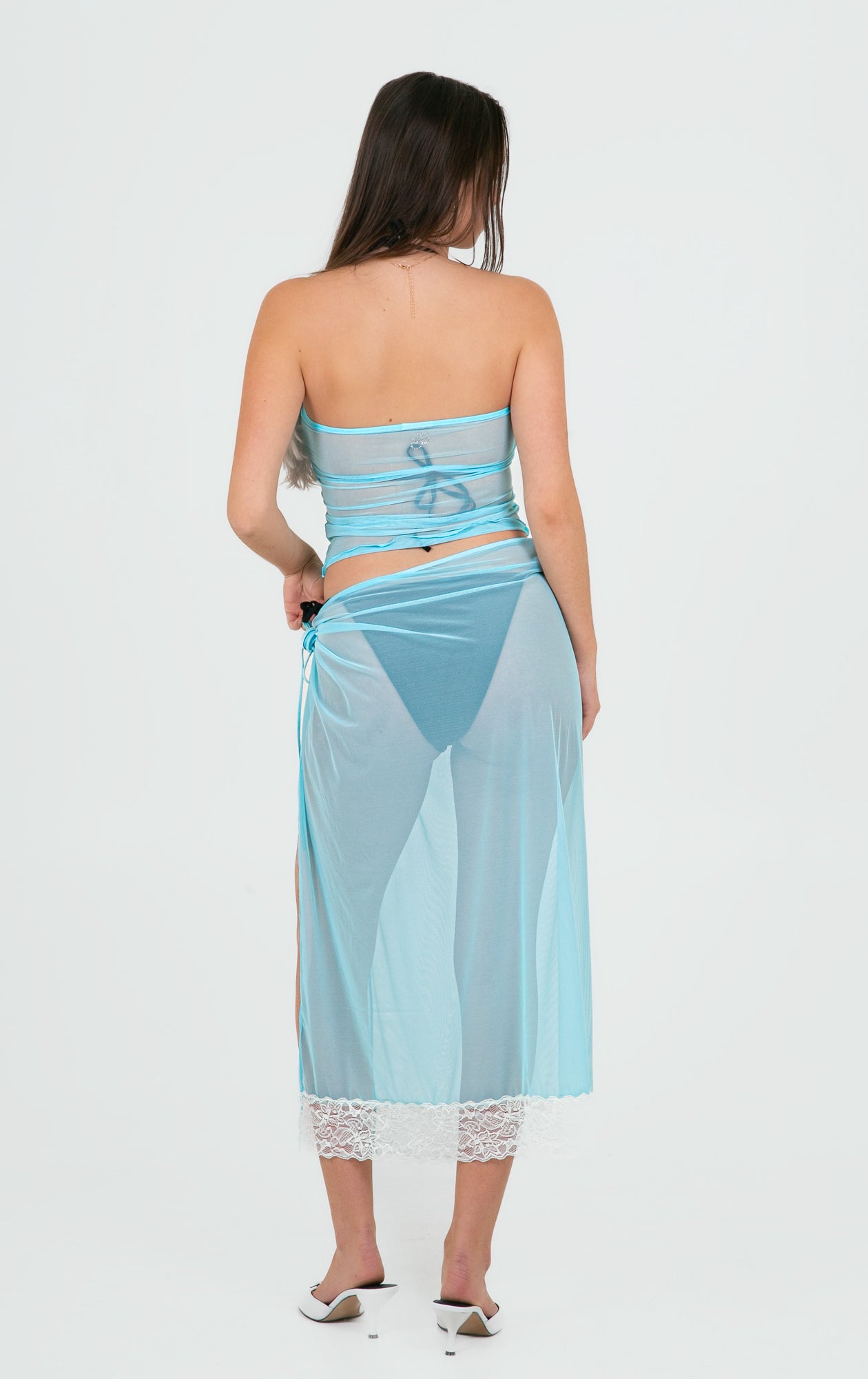 Paréo - Saona - Mesh turquoise