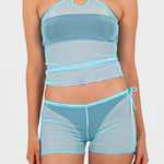 Short - mesh turquoise