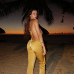 Paola - doré - pantalon