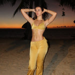 Paola - doré - pantalon