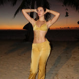 Paola - doré - pantalon