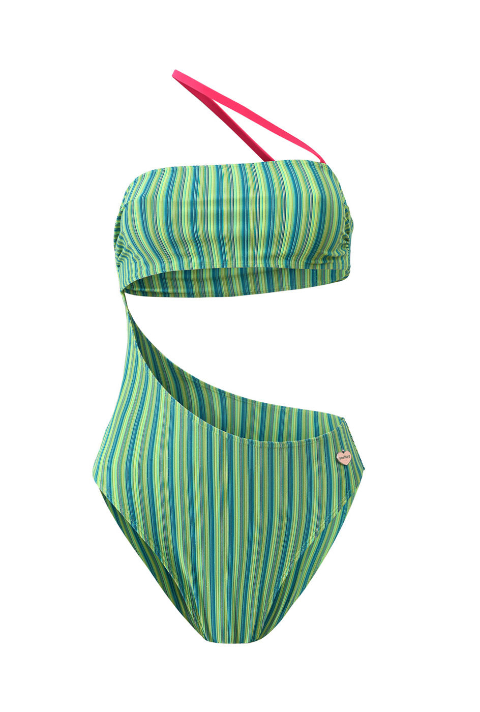 Photo détourée sur fond blanc du maillot de bain une pièce Capri noir
