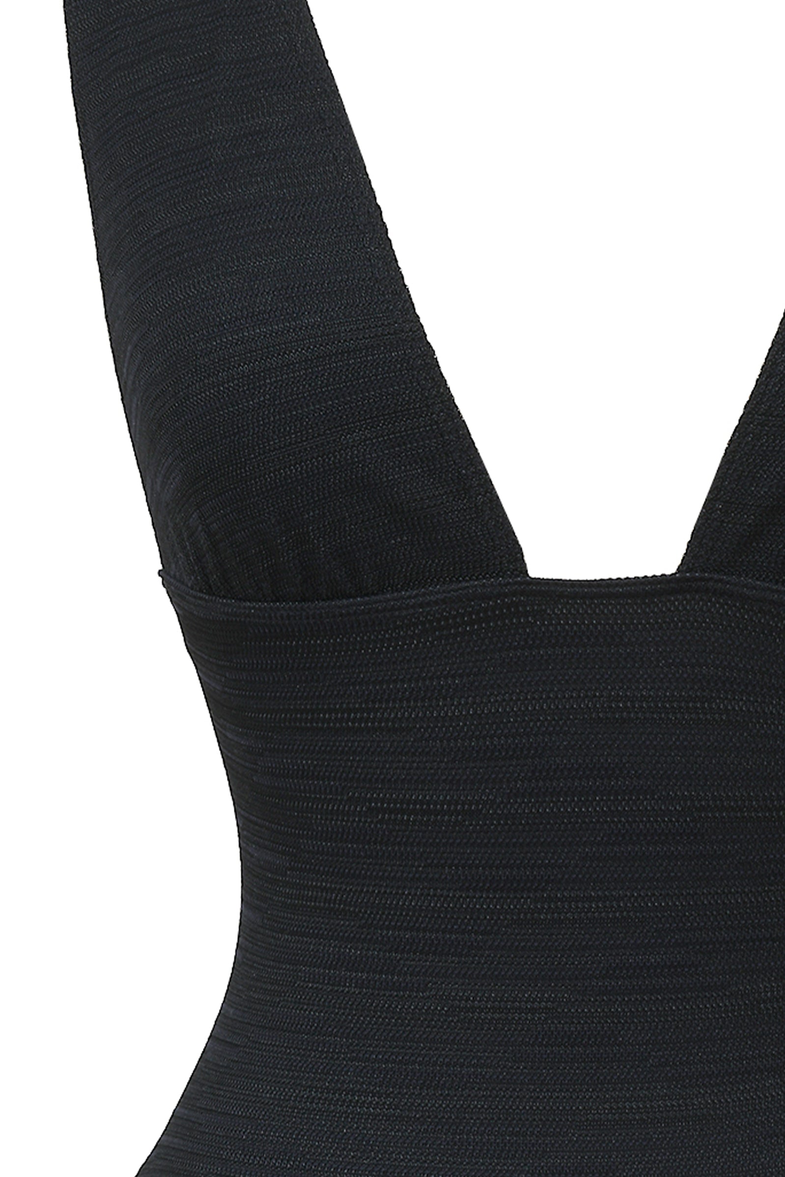 Photo rapprochée du maillot de bain une pièce Saltwhitstle noir jacquard