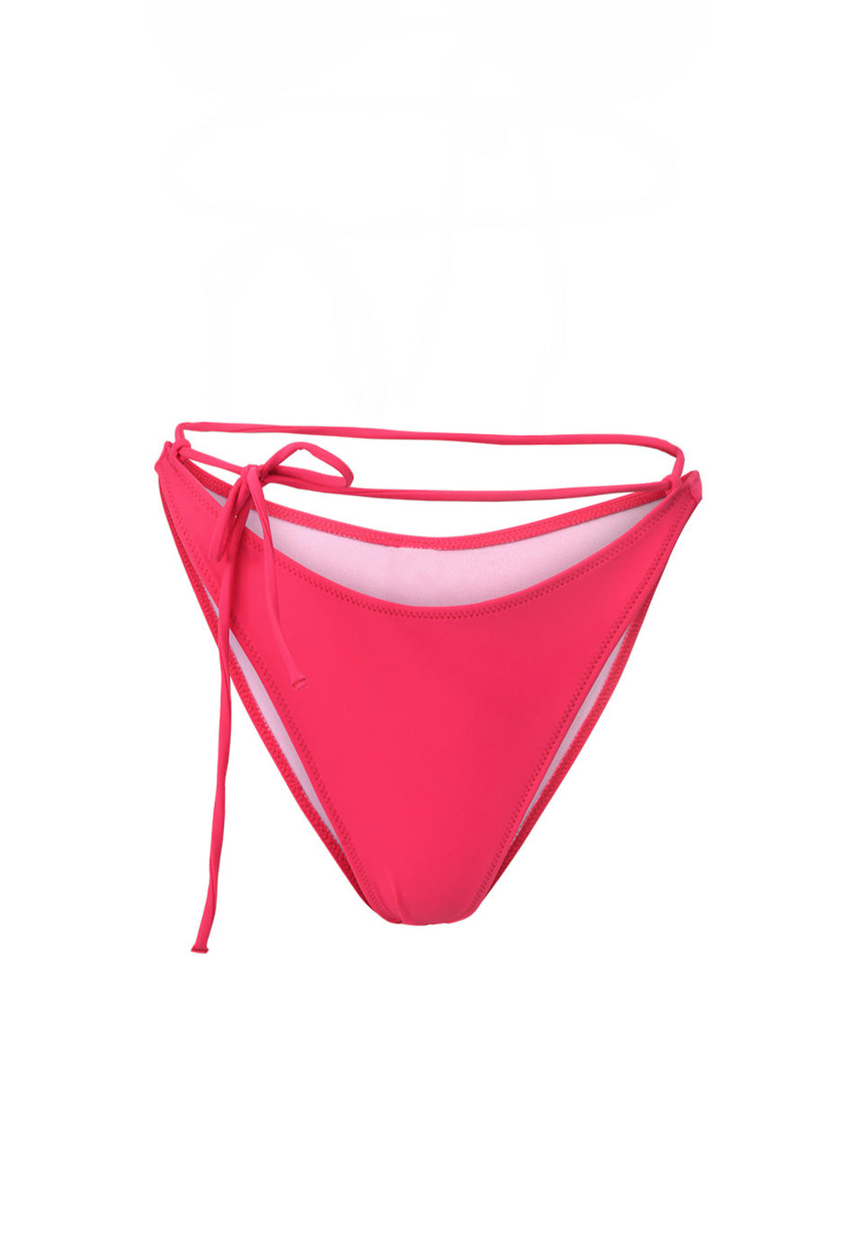 Photo détourée sur fond blanc du bas de maillot de bain Tiana en rose saphire