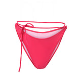 Photo détourée sur fond blanc du bas de maillot de bain Tiana en rose saphire