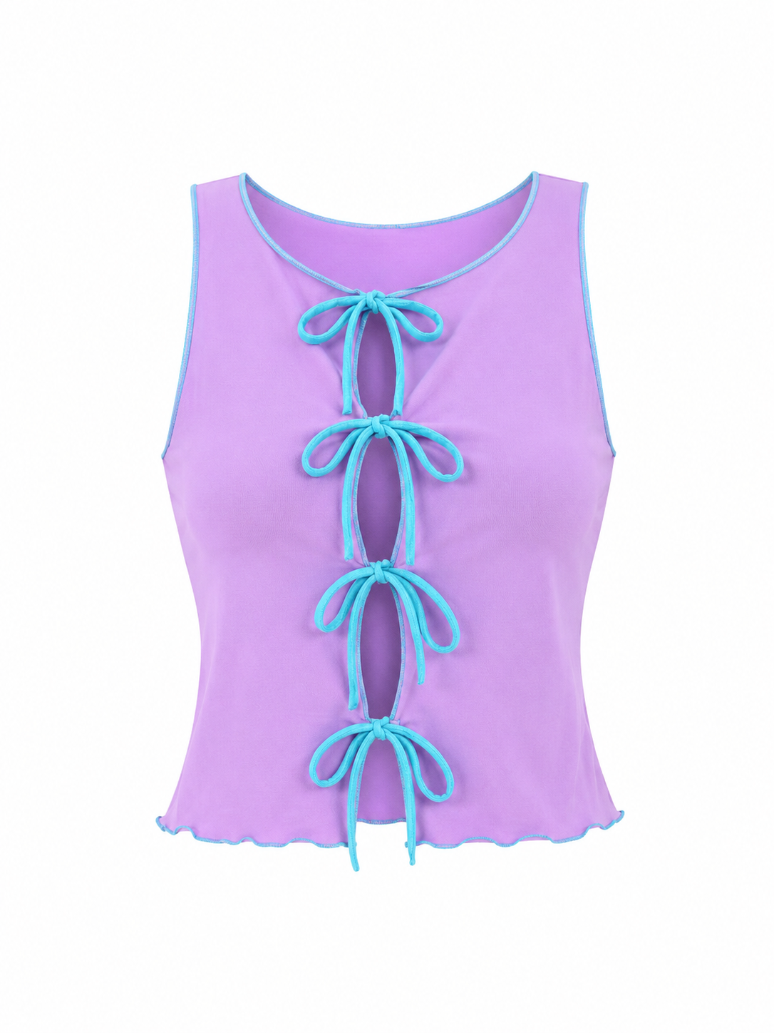 Top Léa - lila/turquoise