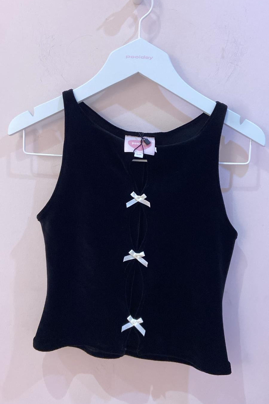 Top Léa - Velours Noir