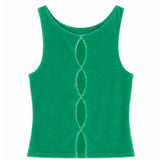 Top Léa - Velours Matcha