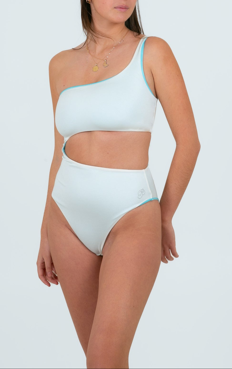 Cefalu - turquoise / Réversible blanc