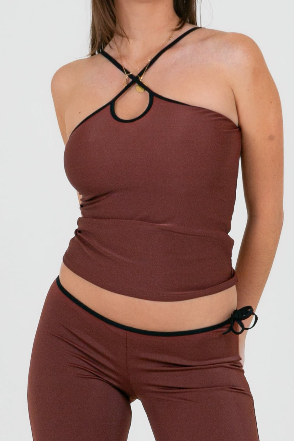Mia top - Marron