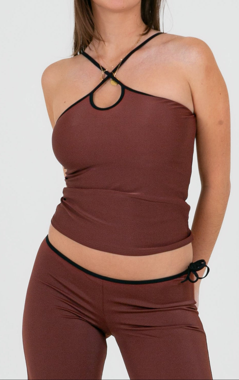 Mia top - Marron