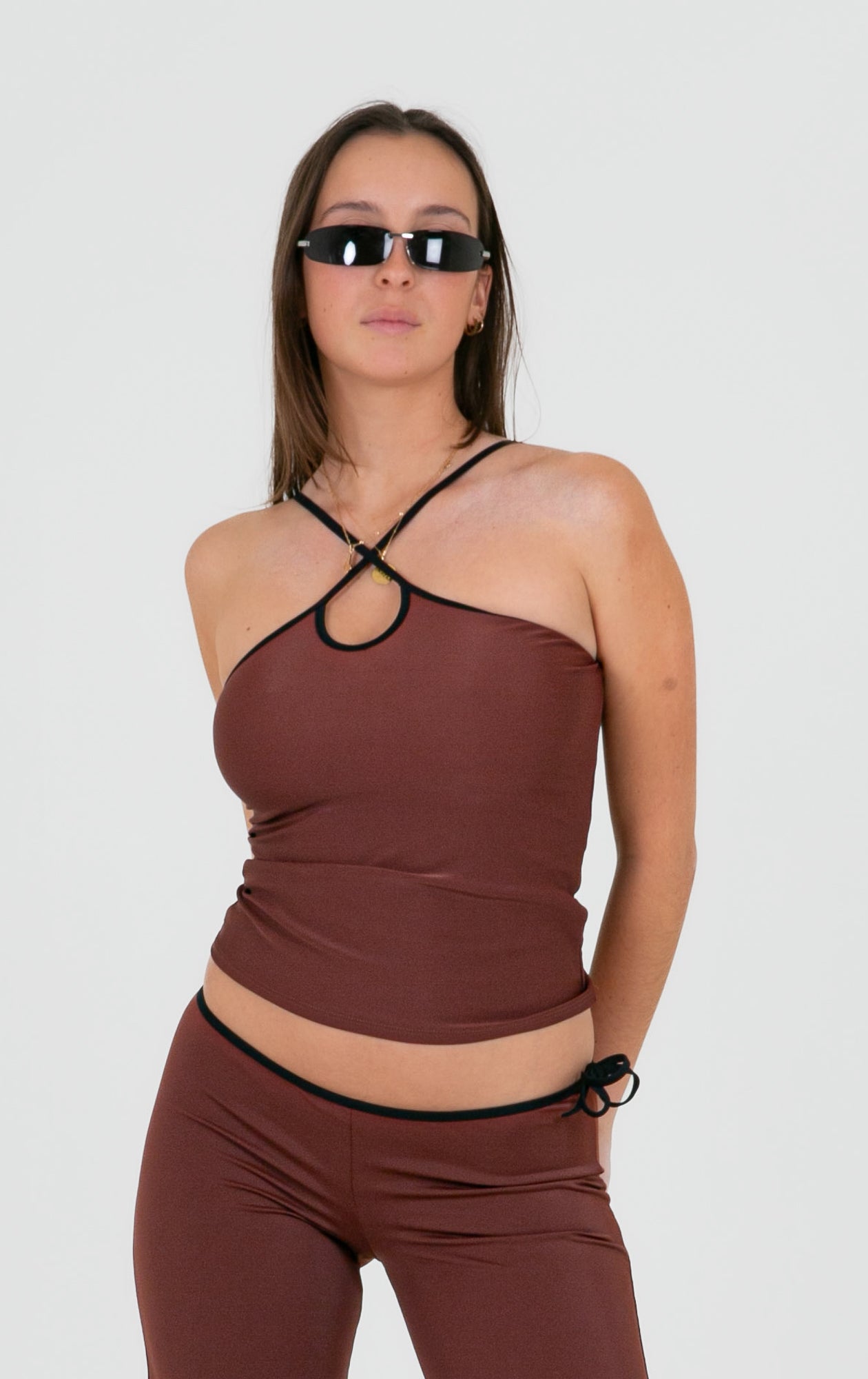 Mia top - Marron