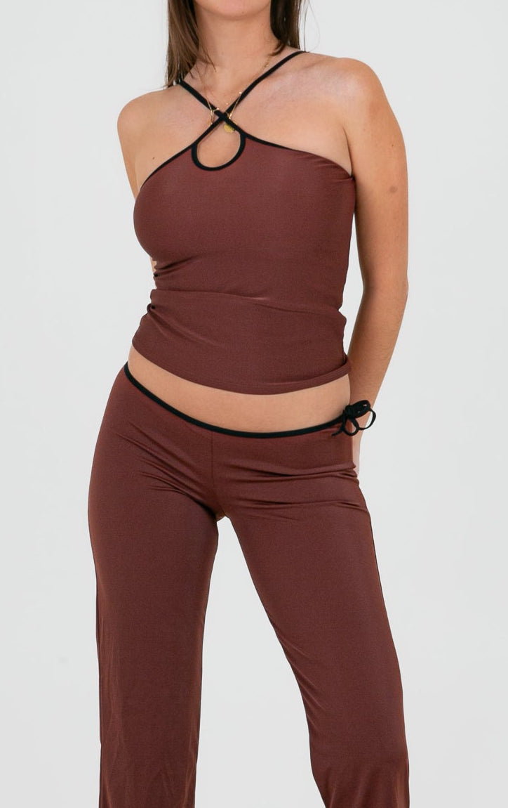 Mia top - Marron
