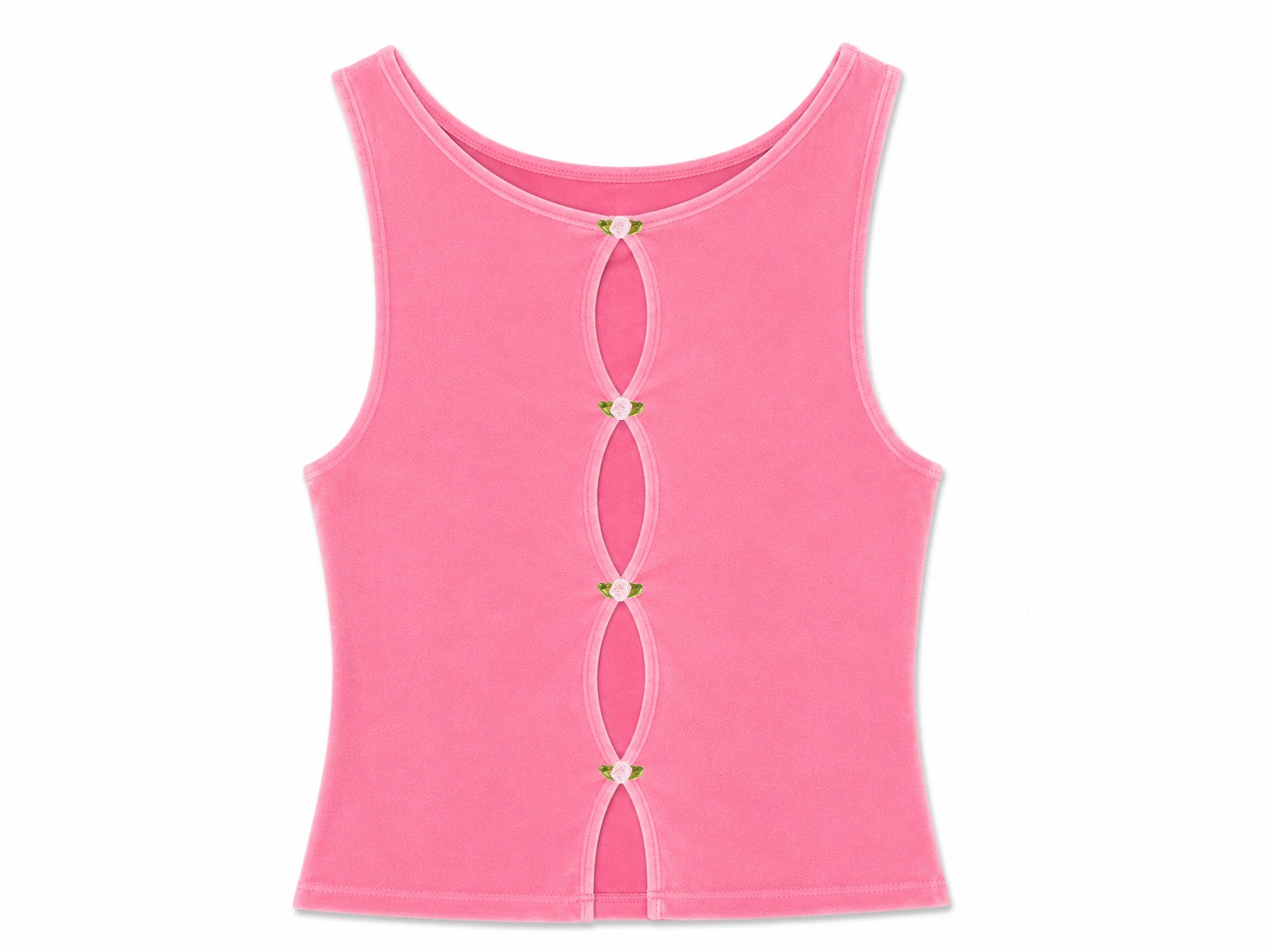 Top Léa - Velours Rose