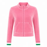 Veste Velours Col - Rose
