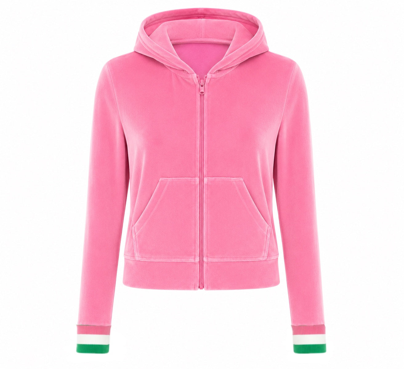 Veste Capuche Velours - Rose
