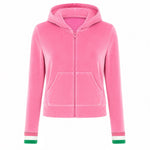 Veste Capuche Velours - Rose