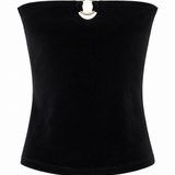 Top bustier - Velours Noir