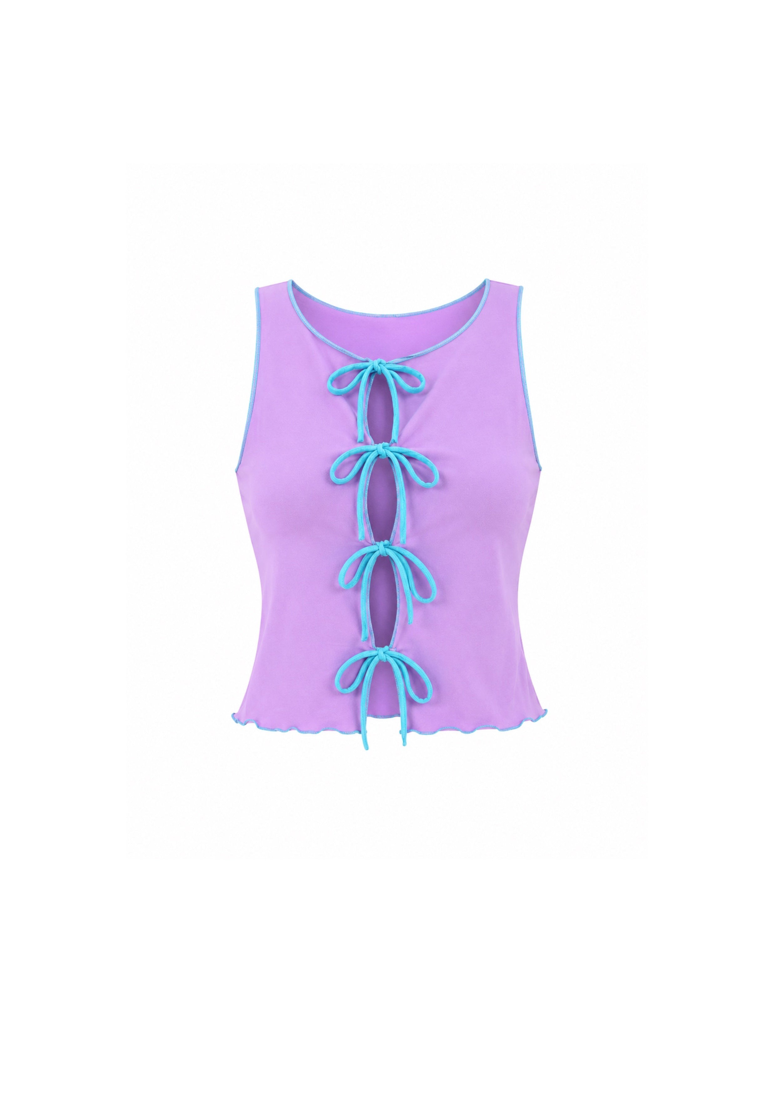 Top Léa - lila/turquoise