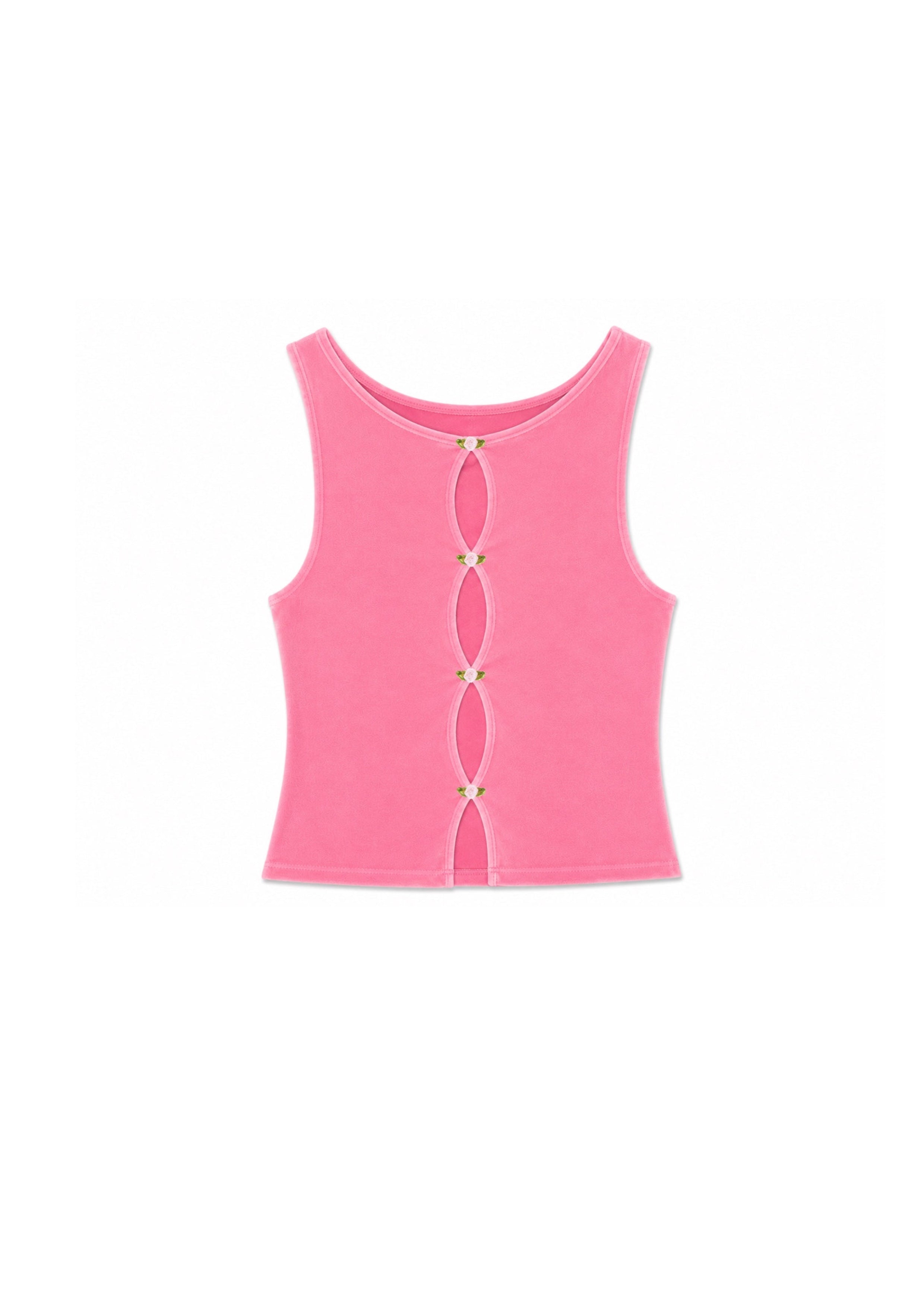 Top Léa - Velours Rose