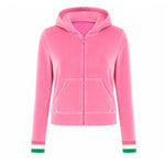 Veste Capuche Velours - Rose