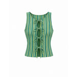 Top Léa - Vert rayé