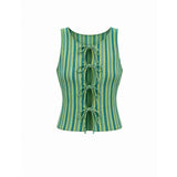 Top Léa - Vert rayé