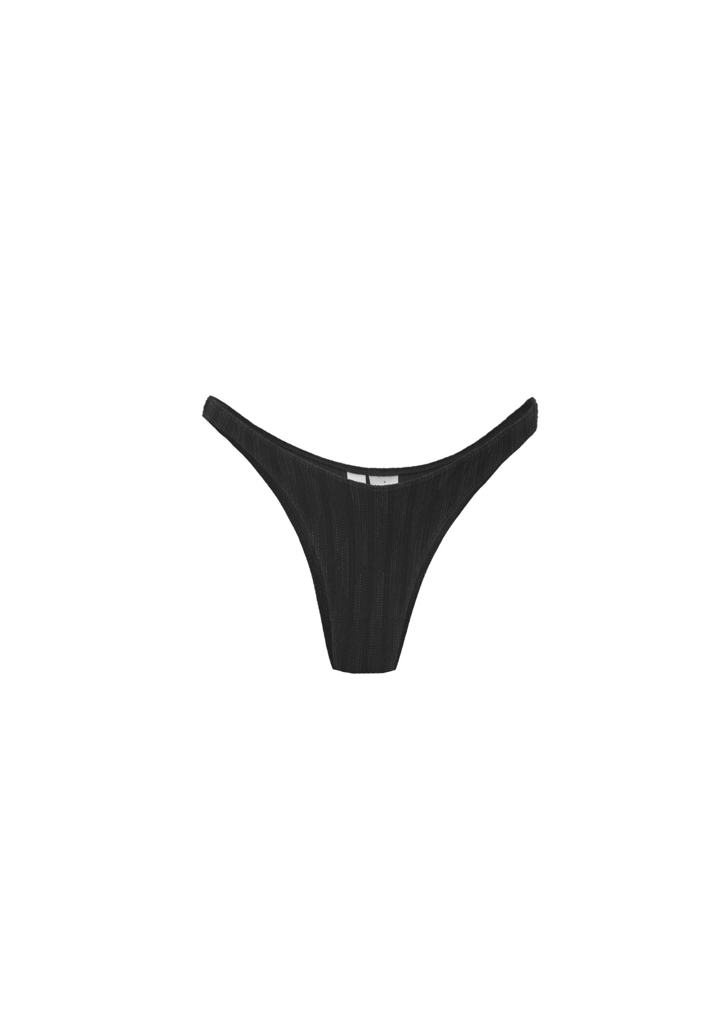Bas Tanga - Noir Jacquard