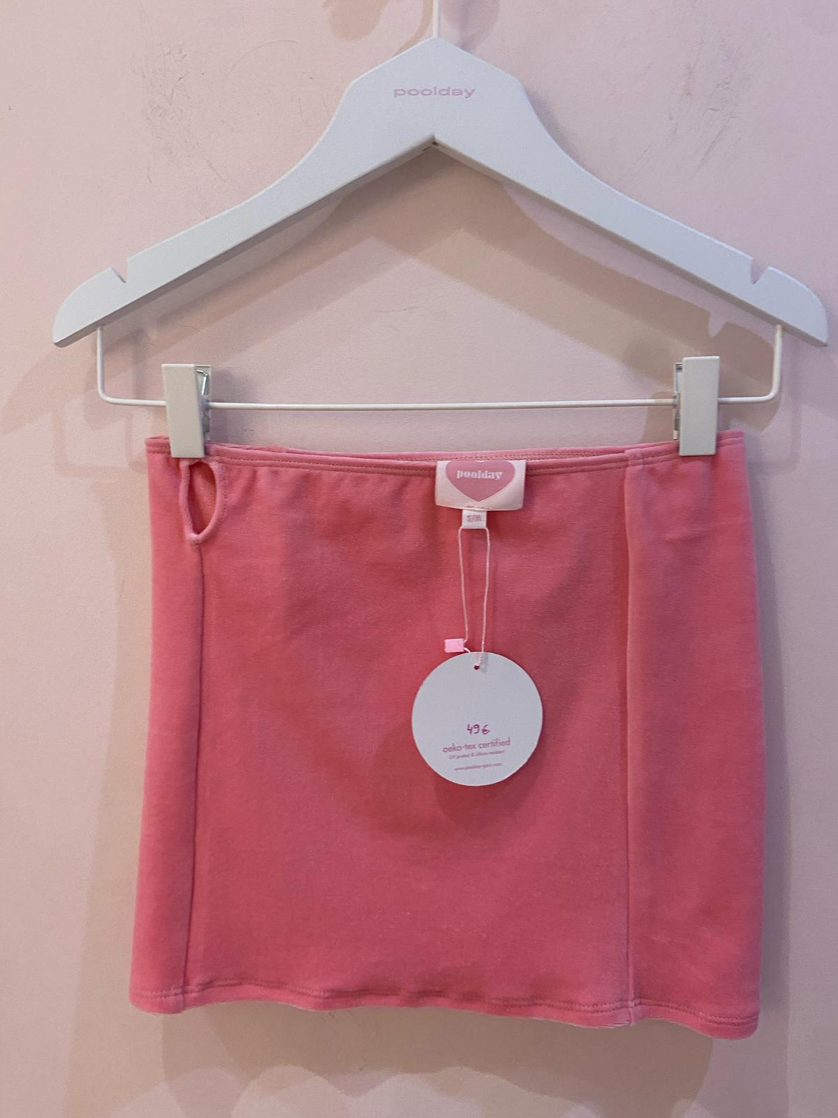 Jupe Nora - Velours Rose