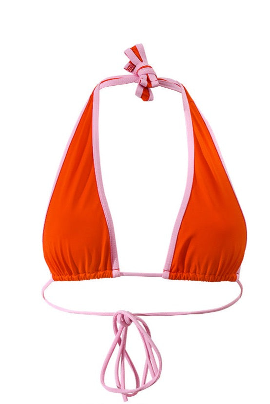 bianca - rouge orangé - haut  