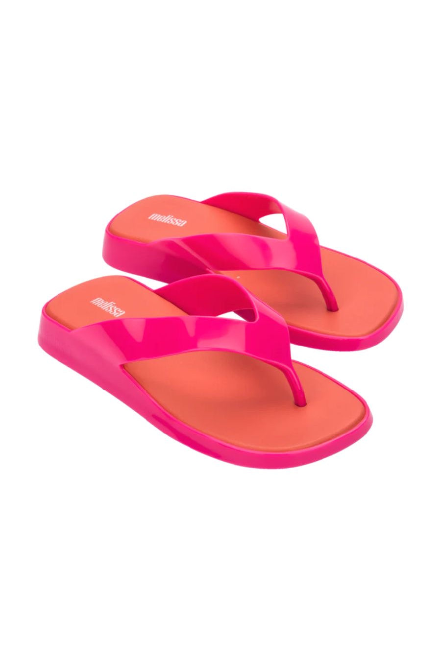 Melissa Brave Flip Flop Ad-Pink/Red  