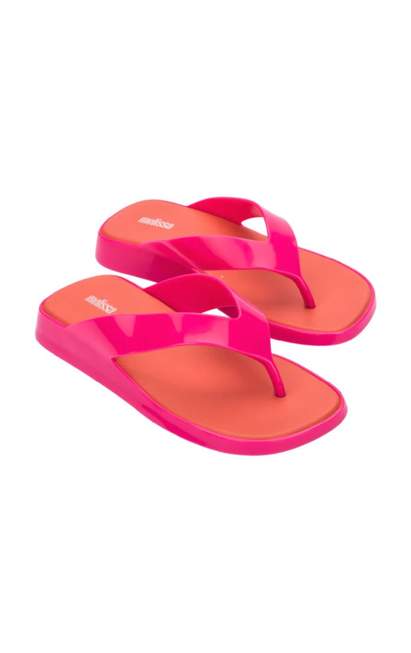 Melissa Brave Flip Flop Ad-Pink/Red
