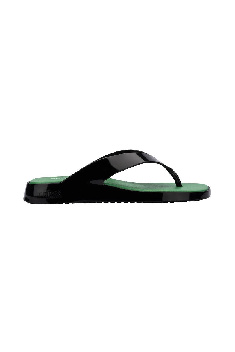 Melissa Brave Flip Flop Ad-Black/Green  