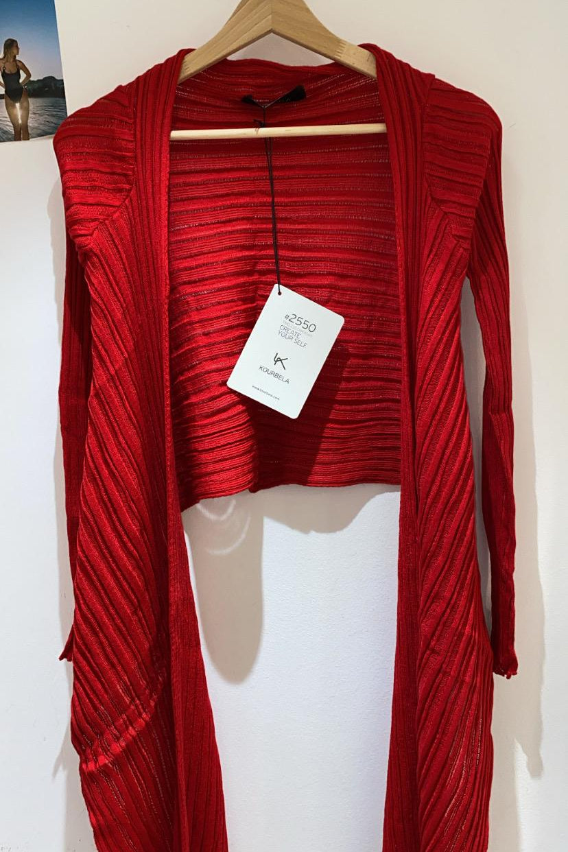 CARDIGAN one size Rouge 