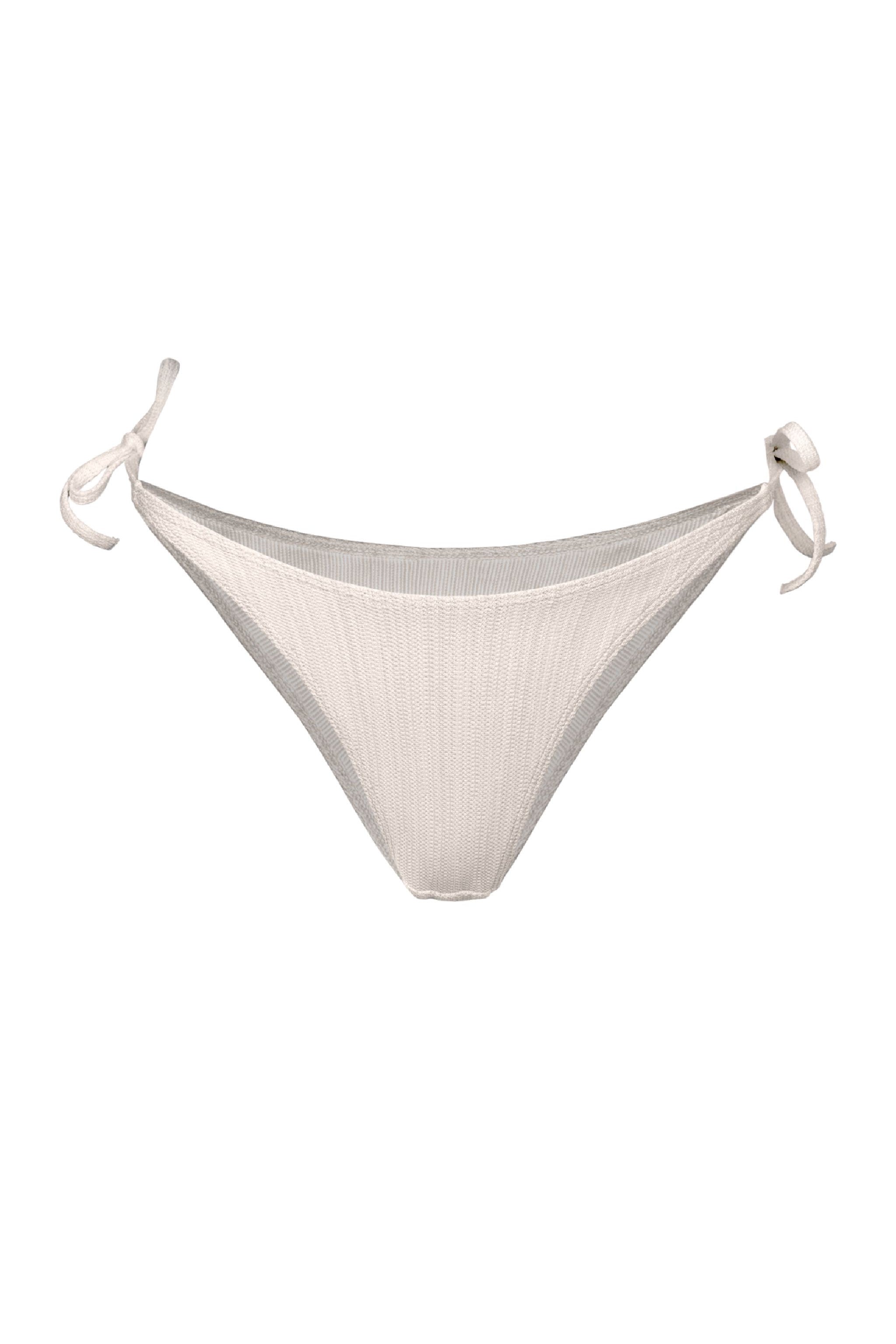 Photo détourée sur fond blanc du bas de maillot de bain Monterosso ivoire jacquard