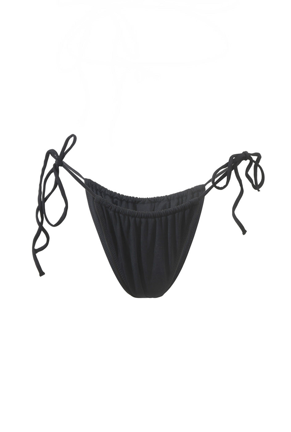 Photo détourée sur fond blanc du bas de maillot Alaior en noir.