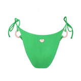Photo détourée sur fond blanc du bas de maillot de bain Lido Matcha/blush, de dos 