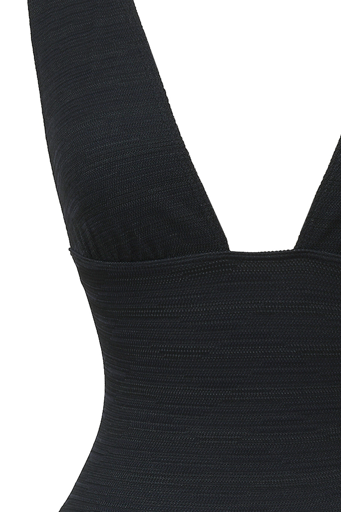 Photo rapprochée du maillot de bain une pièce Saltwhitstle noir jacquard